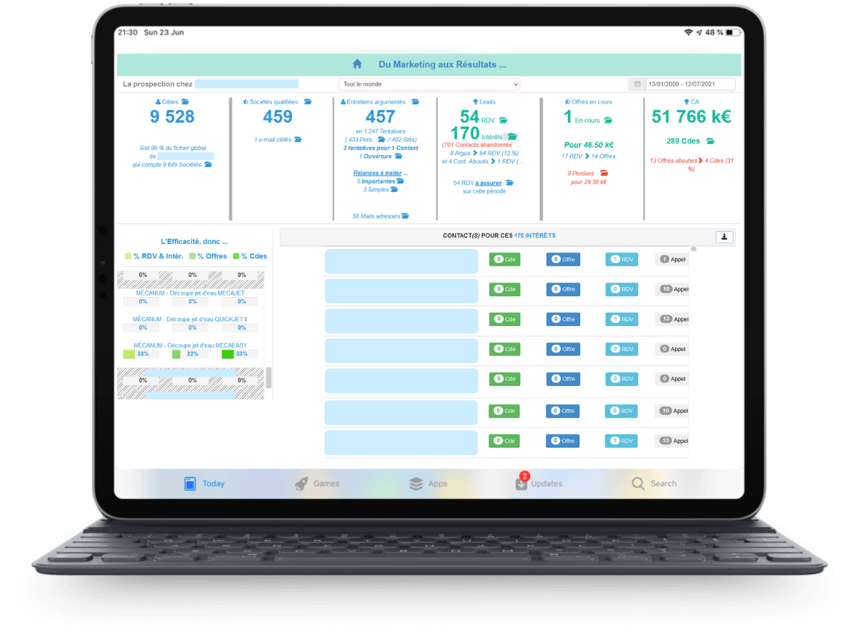 Le logiciel CRM prospection et ses Outils d'aide à la vente